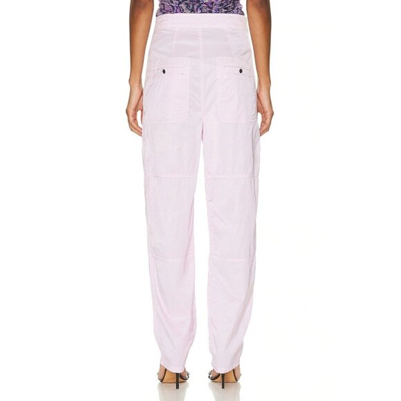 Isabel Marant Nilma Pant in Pink 36 Womens Nylon Baggy Parachute Trousers - Picture 2 of 12